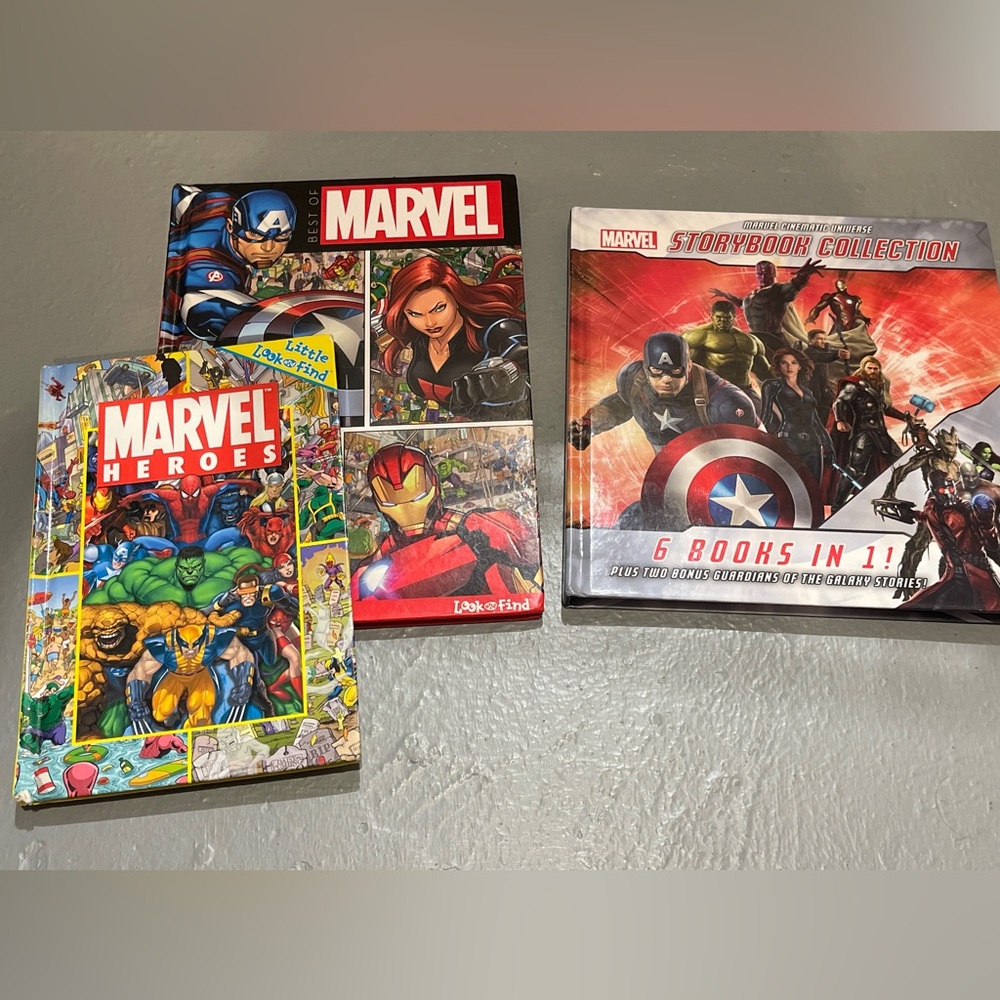 Marvel Heroes Storybook Collection - Red, Blue, Black Covers